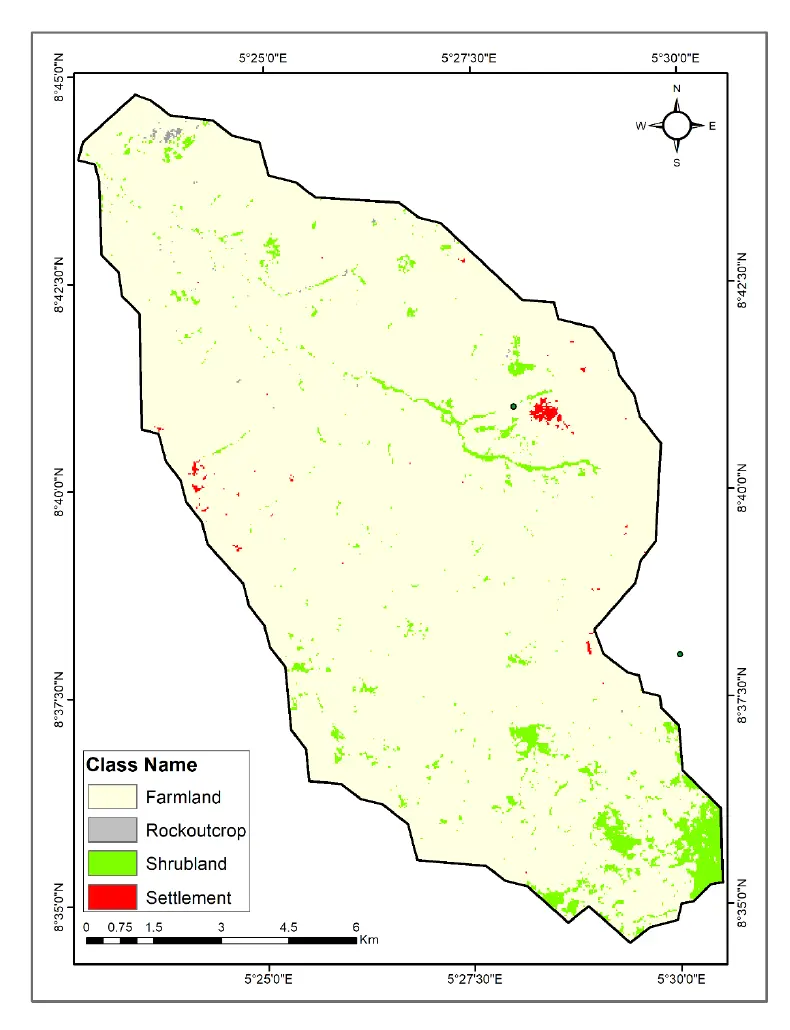 2025 LULC map of the Lata project site